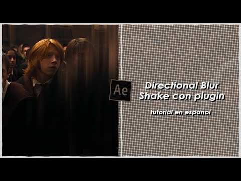 Directional Blur Shake (con plugin) | After Effects | Español