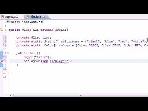 Java Programming Tutorial   70   JList