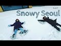 Winter in korea 2021  enjoying snow  nechelle p
