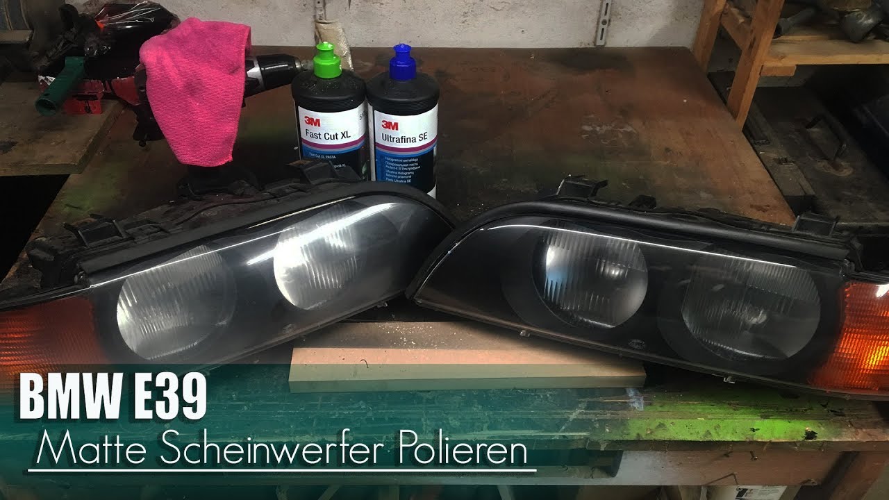 BMW e39 Scheinwerfer Politur( Trailer) 