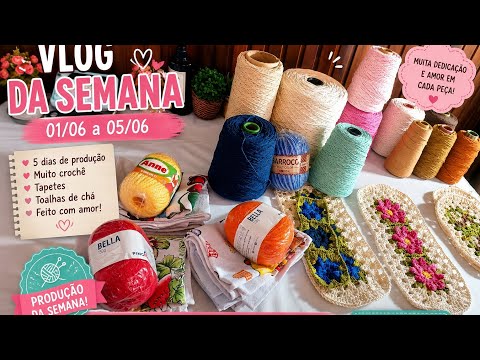 🌟 My 5-Day Production! See How Many Pieces I Managed to Crochet!