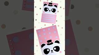 Kawaii Cute Panda Binder File Loose Leaf A5 Cover &amp; Refill DIY