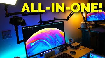 $100 All-In-One Desk Mount Setup! EASY YouTube Studio Setup 🔥 (Ulanzi Desk Mount)