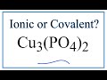 Copper(II) Phosphate Charge and Bonding