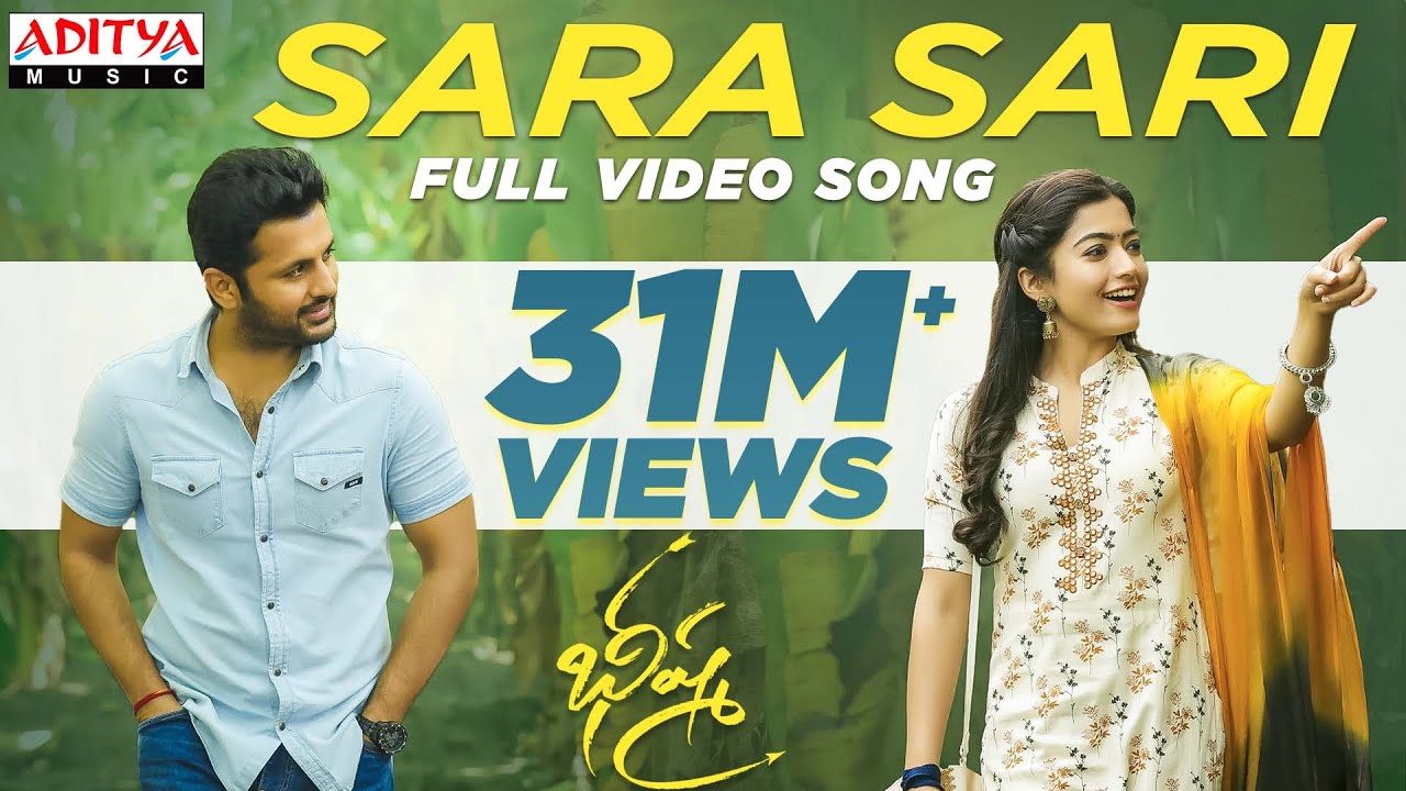 Sara Sari Full Video Song  Bheeshma Video Songs  Nithiin Rashmika  Mahati Swara Sagar