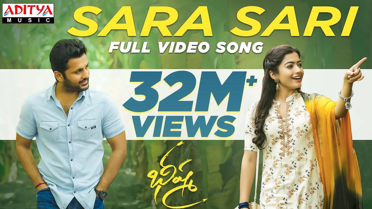 Sara Sari Full Video Song Bheeshma Video Songs Nithiin, Rashmika Mahati Swara Sagar