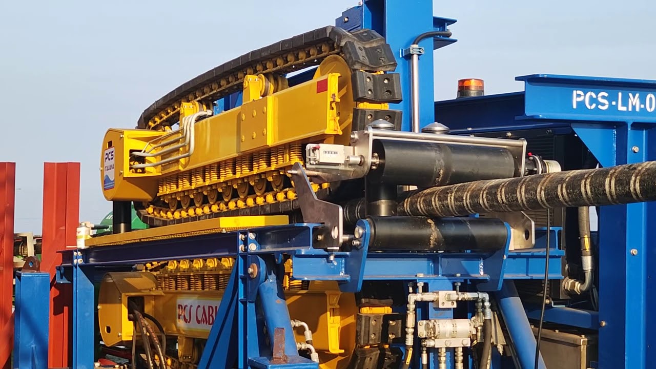 Underwater Cable laying in the sea by a DP II ship