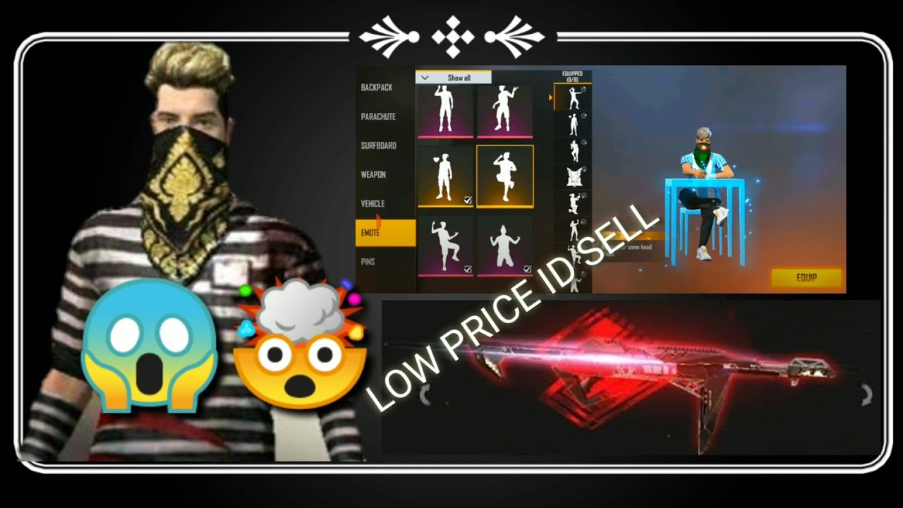 Free fire id sell 💵 best account || Pro player ID sell ||low price ...