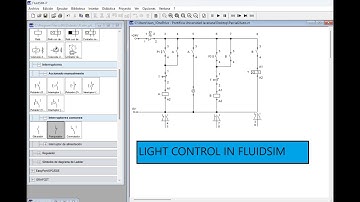 Electro-pneumatics with FluidSim 01. Timing, Retroalimentation and light control.