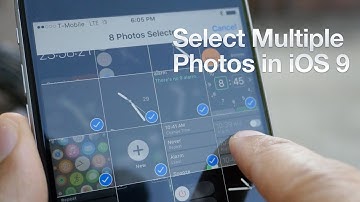 iOS 9: Select MULTIPLE Photos with a gesture!