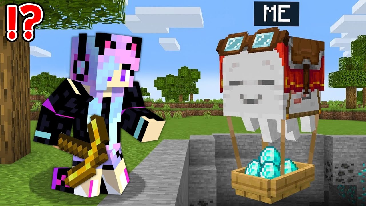 Playing as a HELPFUL Happy Ghast in Minecraft! (Hindi)