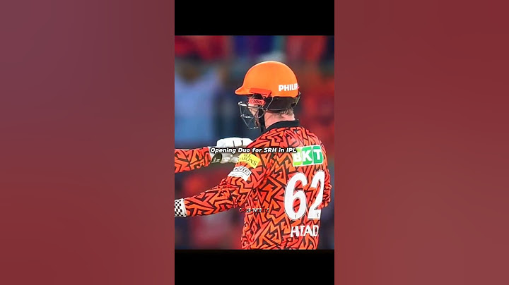 SRH Power Duo: No.1 & No.2 T20i Ranked Batters 😈