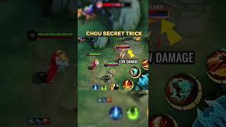 ✅CHOU SECRET TRICK! #mlbbxsf6 #mobilelegends  #mlbb #highlights