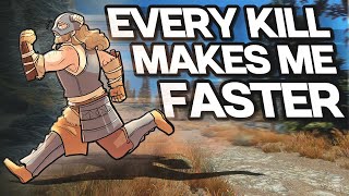 Skyrim But Every Kill Makes Me Faster…