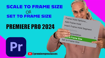 Premiere Pro Tutorial: Set to Frame Size vs. Scale to Frame