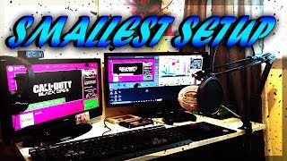 WORLDS SMALLEST GAMING SETUP! Small Setup/Room Tour! GAMING SETUP 2016! Cheap Gaming Setup 2016!