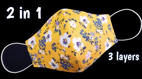 2 in 1 and 3 layer mask | Face Mask Sewing Tutorial | Very Easy New Style Pattern Mask | Cloth Mask