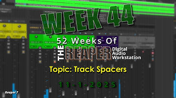 Track Spacer in REAPER | WK 44 | 52 WEEKS OF REAPER