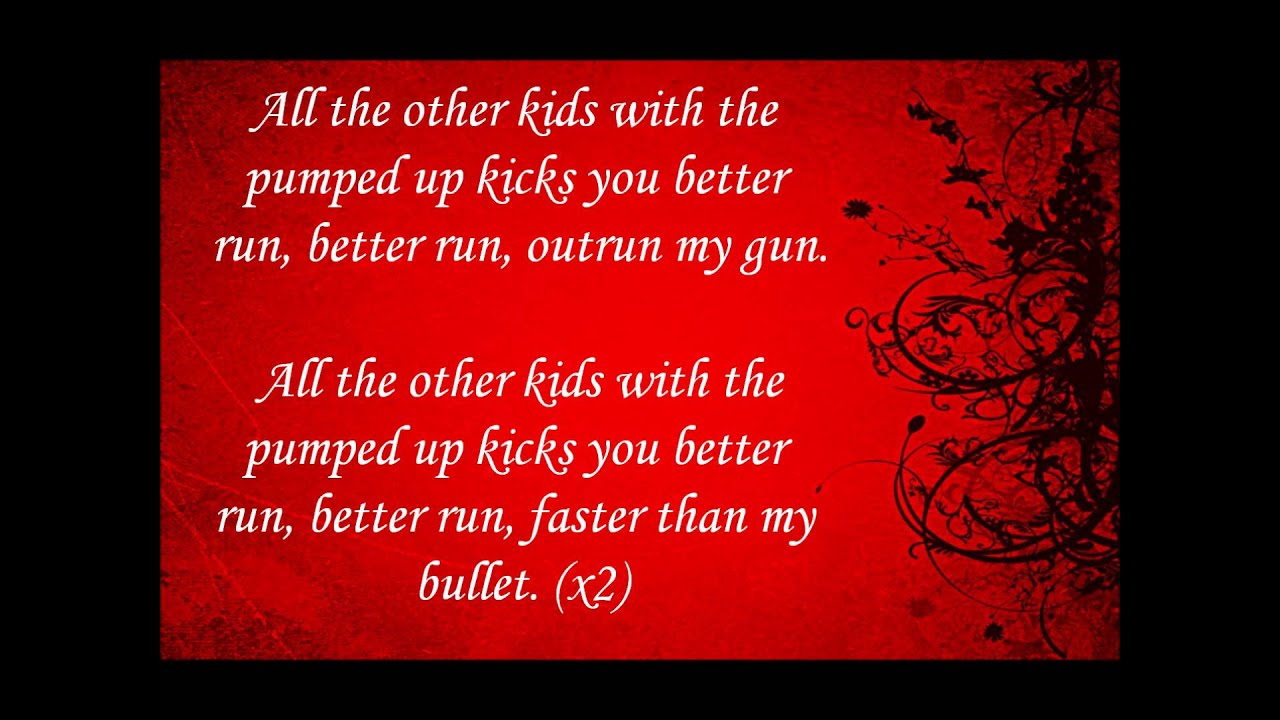 Foster The People Pumped Up Kicks Lyrics übersetzung