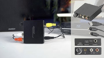 CONVERTISSEUR AUDIO NUMERIQUE vers ANALOGIQUE - cinch coaxial toslink - [PEARLTV.FR]