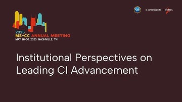 Institutional Perspectives on Leading CI Advancement