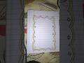 Easy Border design #drawing #borderdesign #viral #trending #margindesign #frontpage #notebook #fypシ