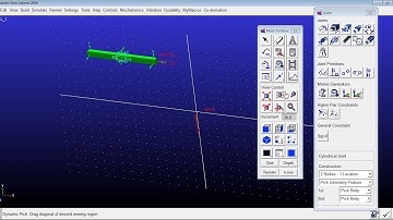 Cylinderical joint creation in MSC ADAMS