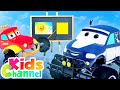 Colors song  learnings for children  monster truck dan cartoons  kids channel