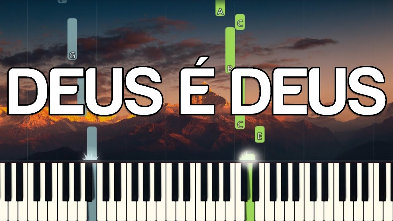 DEUS É DEUS - Delino Marçal - TECLADO (MODO FÁCIL) - YouTube