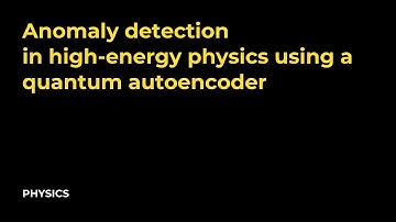 Anomaly detection in high energy physics using a quantum autoencoder