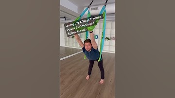 My go-to Yoga Trapeze poses for spinal health #yoga