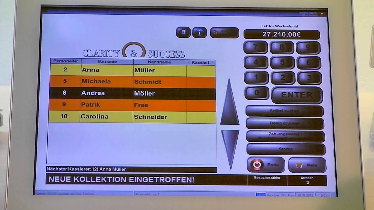 The Eye Touch point of sale by Clarity & Success