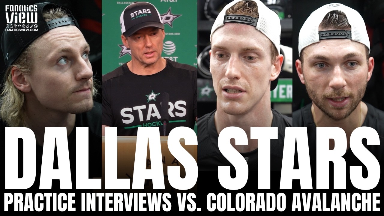 Glen Gulutzan, Roope Hintz, Michael Bunting & Tyler Myers Discuss Dallas NHL Trade Deadline Trades