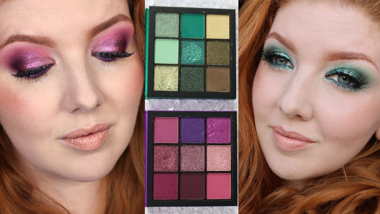 New Huda Beauty OBSESSIONS Eyeshadow Palettes Tutorial Review