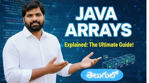 Java Arrays Mastery తెలుగులో 🎯: Complete Guide to 1D, 2D (Fixed & Jagged), and Essential Syntax