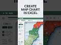 Create Map chart in Excel😲🔥#mapchart #excel #tipsandtricks #exceltricks #charts