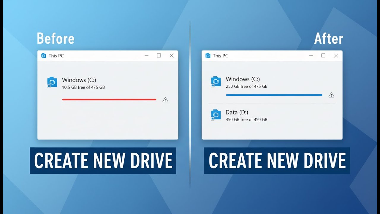 How to Partition Hard Drive Without Formatting (Step-by-Step) - YouTube
