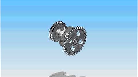 Solid Edge - Transmision por Cadena y Engranaje
