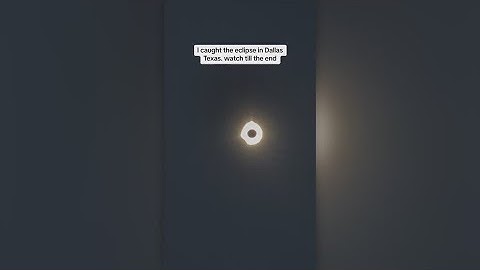 Total solar eclipse 2024: Dallas woman