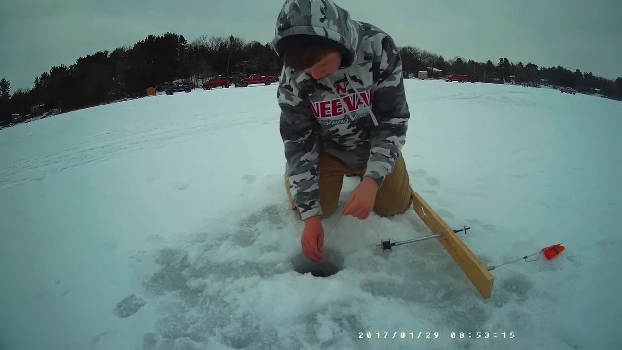 Ice Fishing On Lake Kusel YouTube