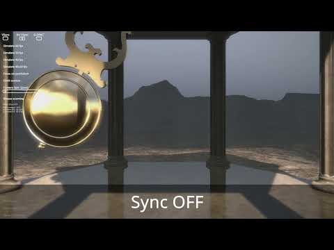 Smooth Sync Test - Pendulum Demo // Intel Arc A380