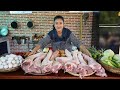  10 huge pork legs  yummy pork legs cooking with country style  cooking with sreypov