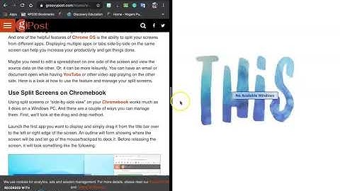 Split Screen Chromebook Tutorial