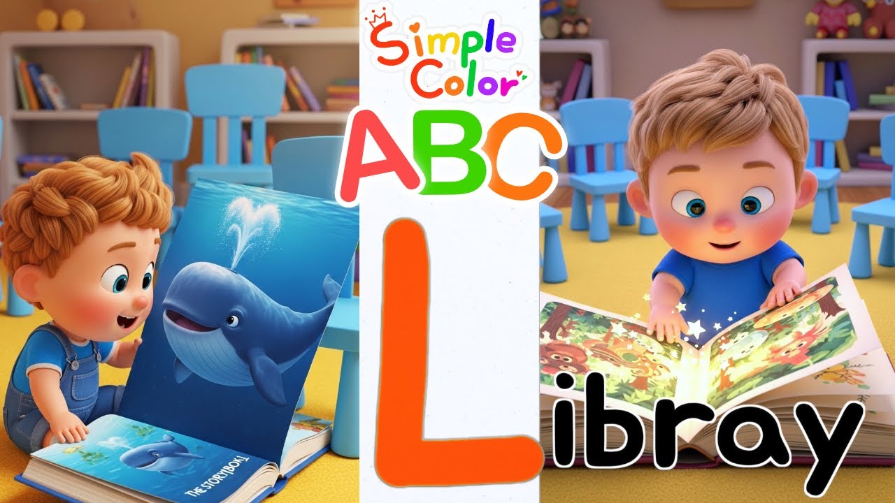 Изучаем букву L в библиотеке | Изучаем английский алфавит с мамой | Английский детский сад