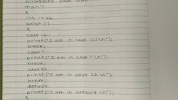 #video 67 #  C programming (*tips and traps in switch*)