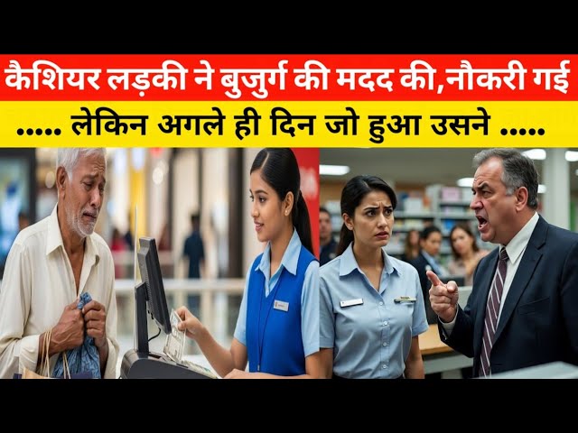 कैशियर लडकी ने बुजुर्ग की मदद की, नौकरी गई लेकिन अगले ही दिन जो हुआ उसने सबको#STORYOFCRIME#supermark - YouTube