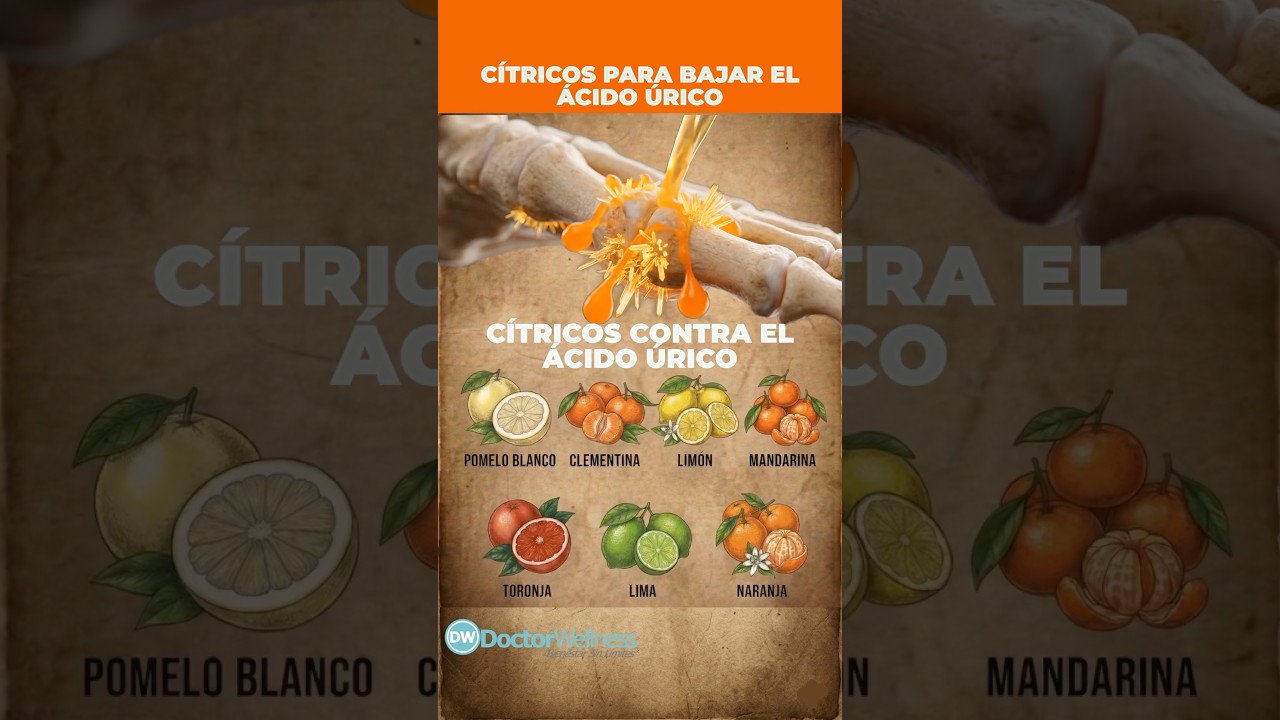 Los MEJORES 7 CÍTRICOS para ¡ELIMINAR el ÁCIDO ÚRICO! Respaldo científico
