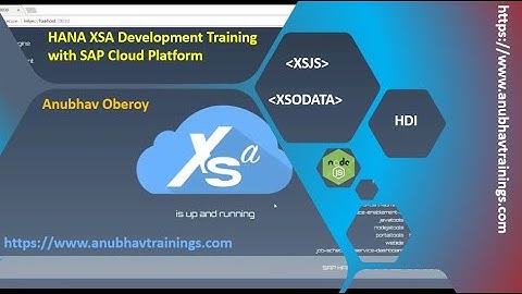 HANA XS Training | Native HANA Application Development | XS Advance course