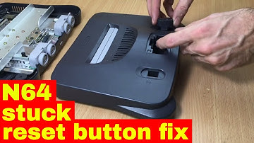 How to fix a stuck reset button on an N64 console - Open and repair an N64