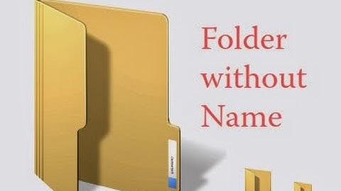 CREATE A FOLDER WITHOUT NAME IN BANGLA WINDOWS XP/7/8/10